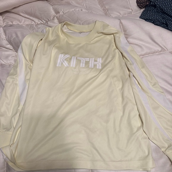 Kith Long Sleeve Shirt in Light Yellow - Picture 1 of 3